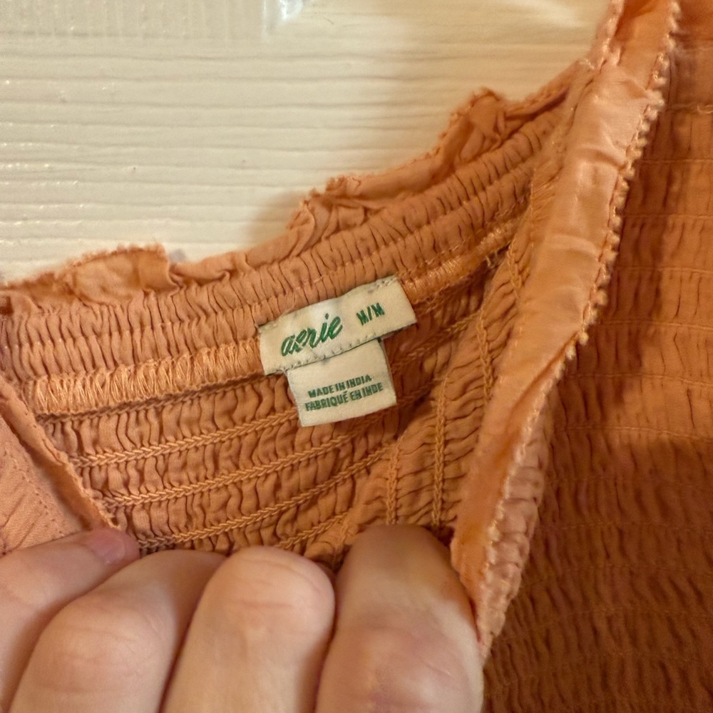 Aerie Women's Mini Dress in Warm Orange - Picture 2 of 4